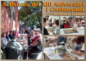 Activitats 13 aniversari i castanyada a la residncia de Vallbona Barcelona