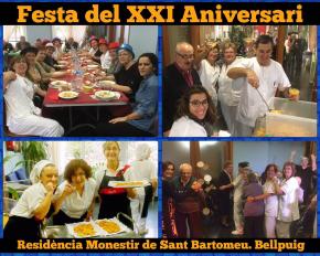 XXI Aniversari de la residncia assistida Monestir de Sant Bartomeu de Bellpuig
