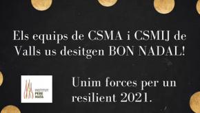 Els equips de CSMA i CSMIJ de Valls us desitgen bon Nadal!