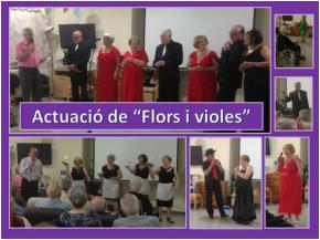Actuació “Flors i violes” i celebració d’aniversaris a la Residència Llinars del Vallès