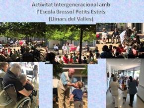 Activitat intergeneracional a la Residència de Llinars del Vallès amb l'Escola Bressol Petits Estels