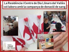 La Residència Llinars del Vallès col·labora amb la campanya de donació de sang