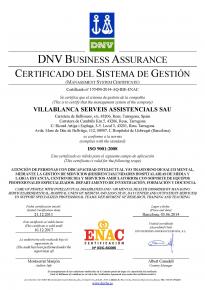 Villablanca obt la recertificaci de la norma ISO 9001:2008